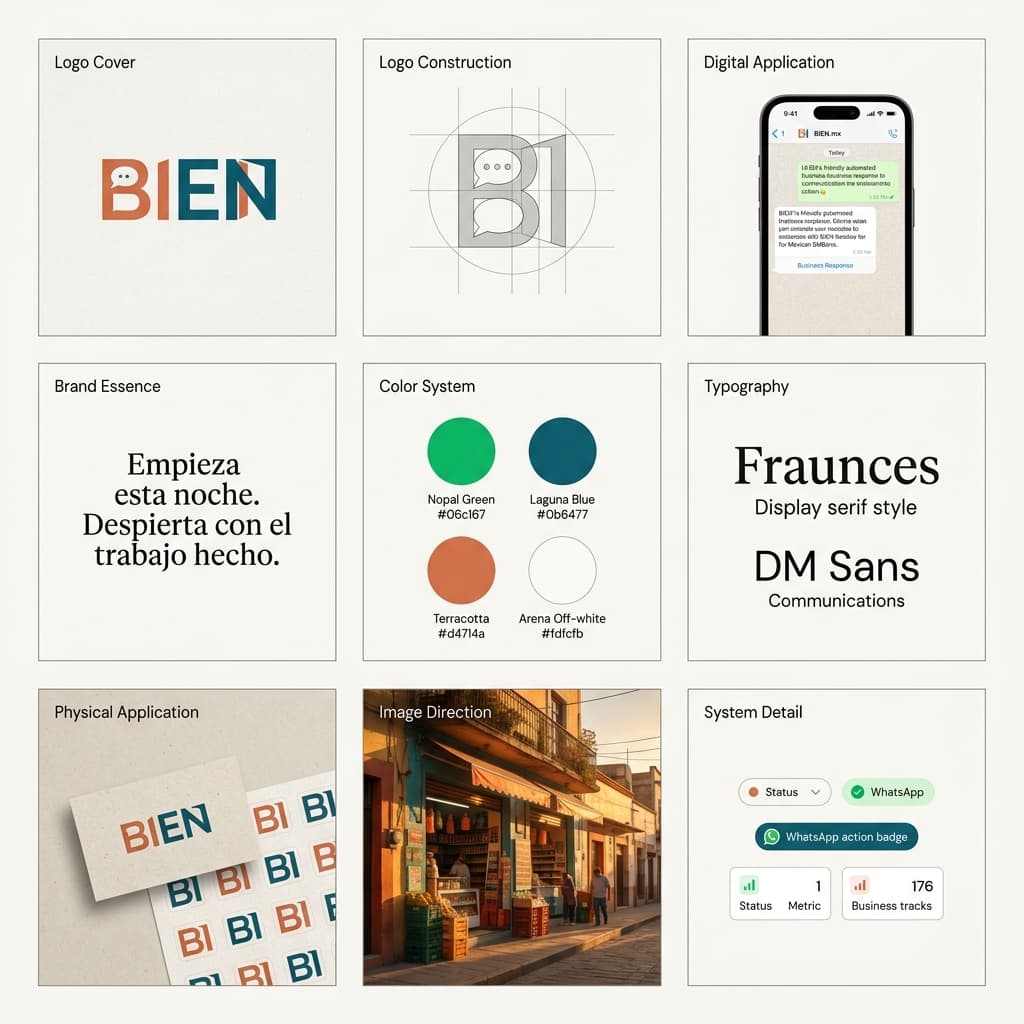 Bien.mx Brand Guidelines Board